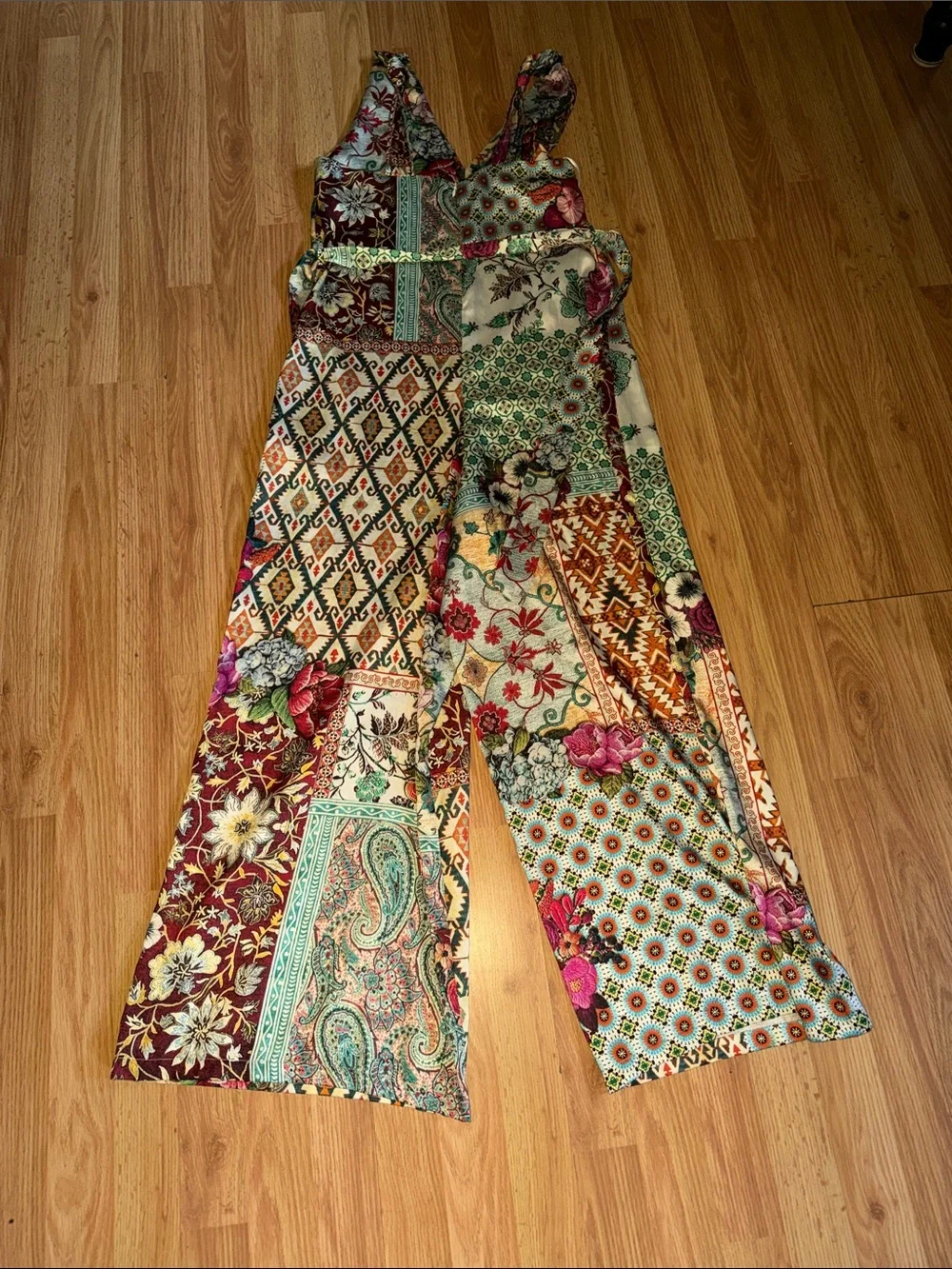 Zara printed patchwork